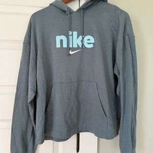Nike Gray Lightweight Sweatshirt Hoodie Large
